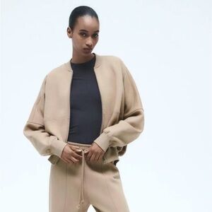 ZARA Oversized Cozy Set L, Beige